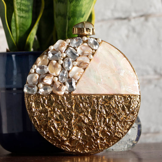 Brass Clutch Bag for Women