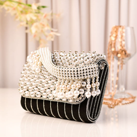 Pearl Swarovski Party Handbag