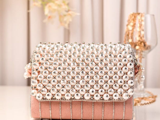 Pearl Swarovski Party Handbag